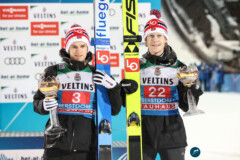 Halvor Egner Granerud & Robert Johansson (NOR); 70. Vierschanzentournee - Oberstdorf, Einzelwettbewerb 29.12.21; Foto: Konstanze Schneider