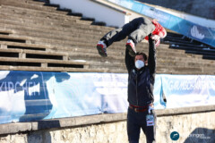 Magnus Brevig mit Fredrik Villumstad (NOR); Vierschanzentournee - GaPa; Neujahrsskispringen 01.01.22; Foto: Konstanze Schneider