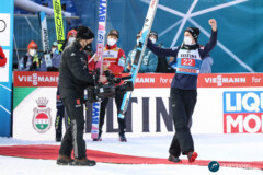 Lovro Kos (SLO); Vierschanzentournee - GaPa; Neujahrsskispringen 01.01.22; Foto: Konstanze Schneider