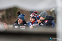 Piotr Zyla, Dawid Kubacki, Kamil Stoch, Pawel Wasek (POL); Skiflug WM - Vikersund 13.03.22; Foto: Konstanze Schneider